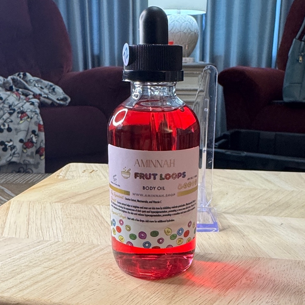 Aminnah Fruit Loops Body Oil - Red - Picture 1 of 1